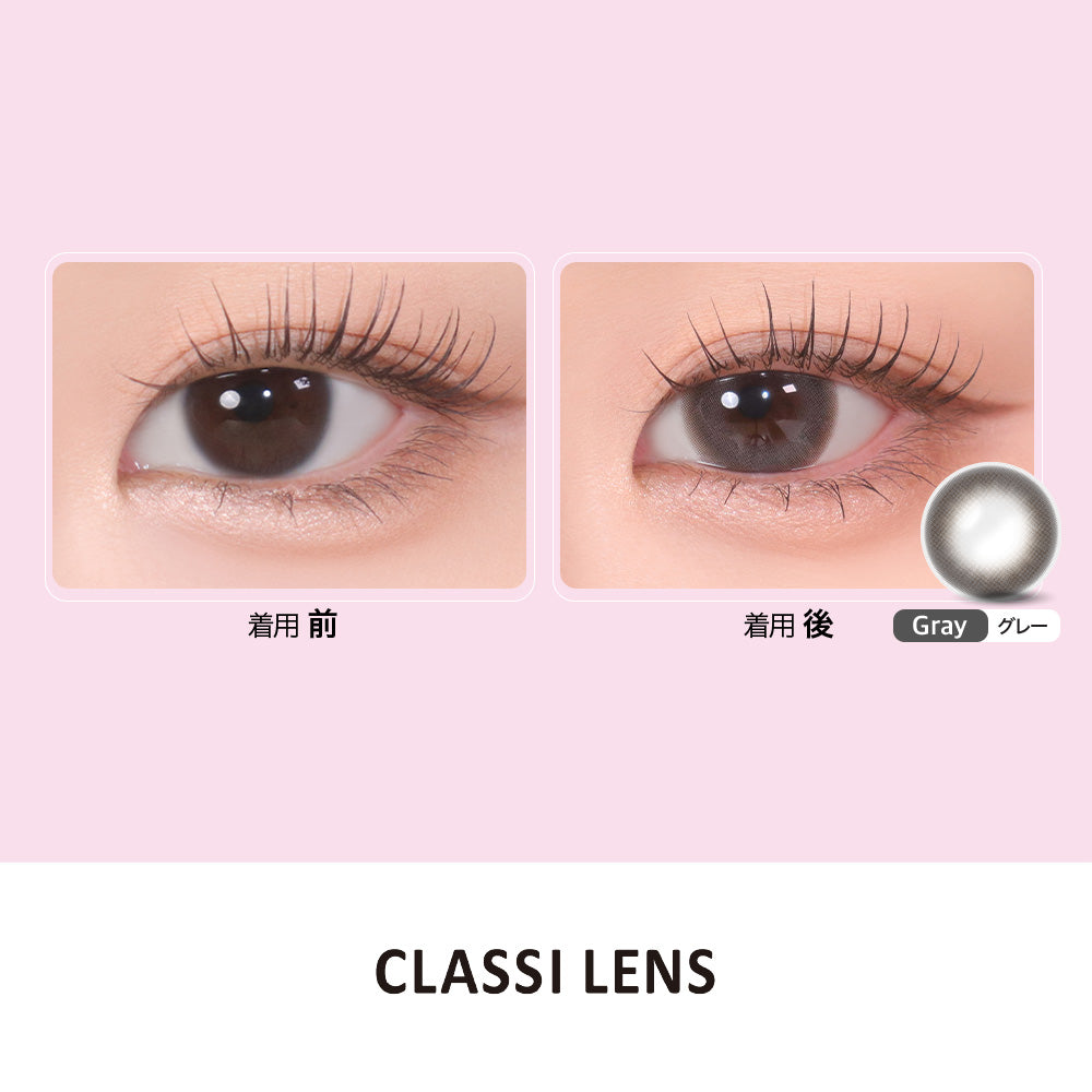 CLASSI WITTY グレー［CLASSI LENS］1MONTH
