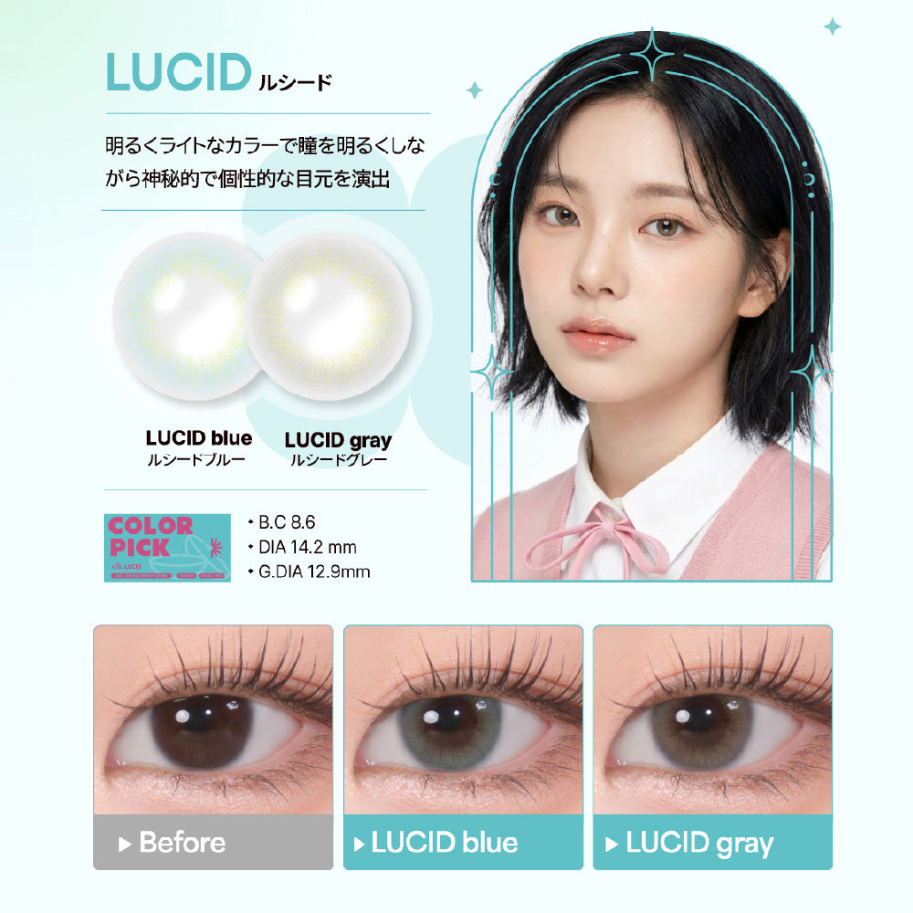 LUCID グレー［COLOR PICK］1MONTH